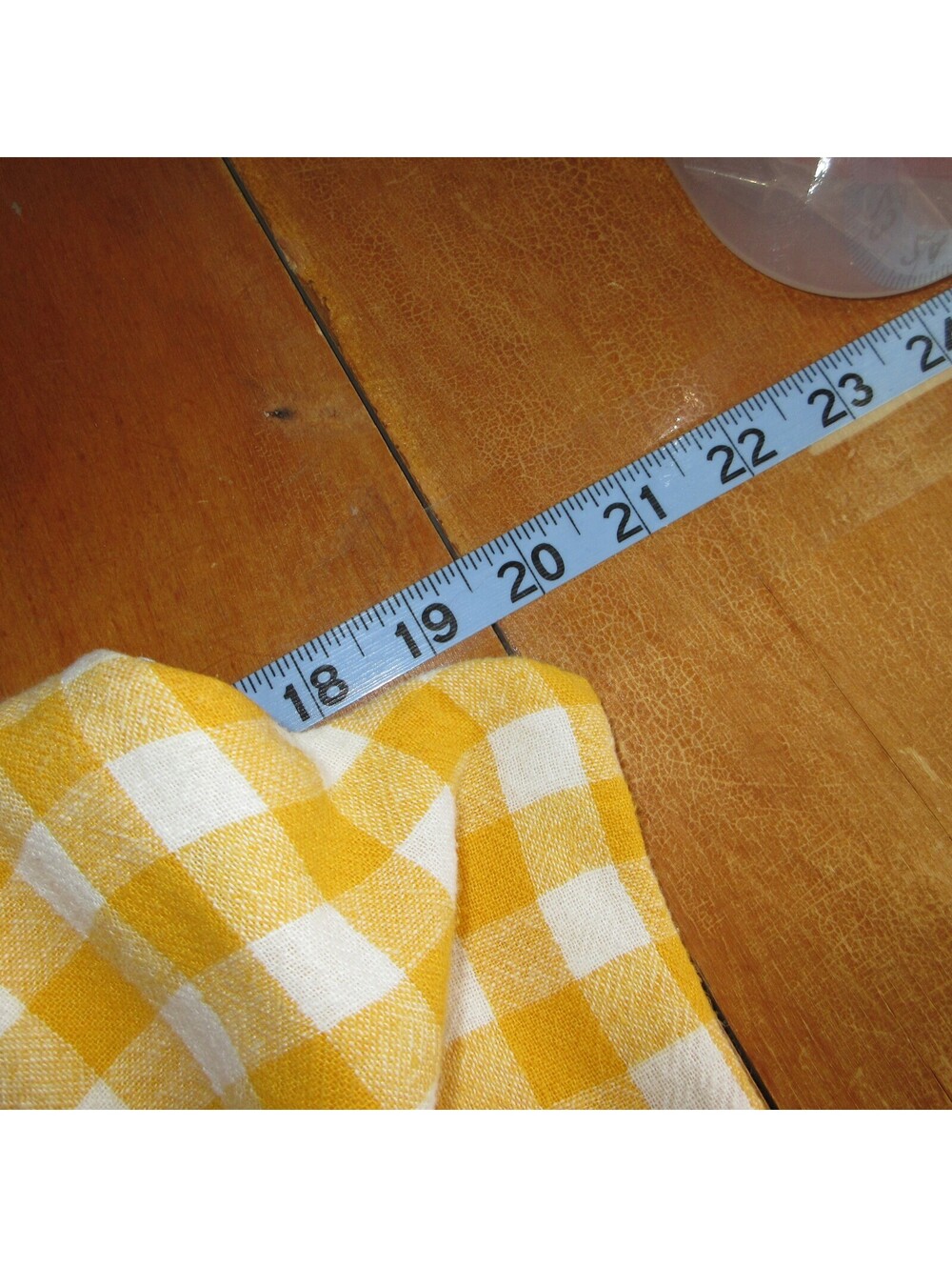 Old Navy Gingham Jumpsuit Yellow White Wide Leg Cottagecore Coastal Sz XL - Picture 6 of 9